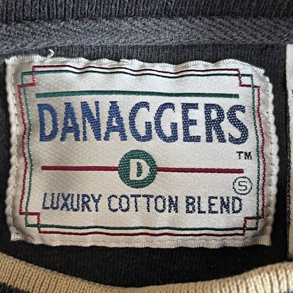 Danaggers Vtg 90's St. Moritz Switzerland Embroidered Sweatshirt Dark Gray Large - Picture 7 of 10